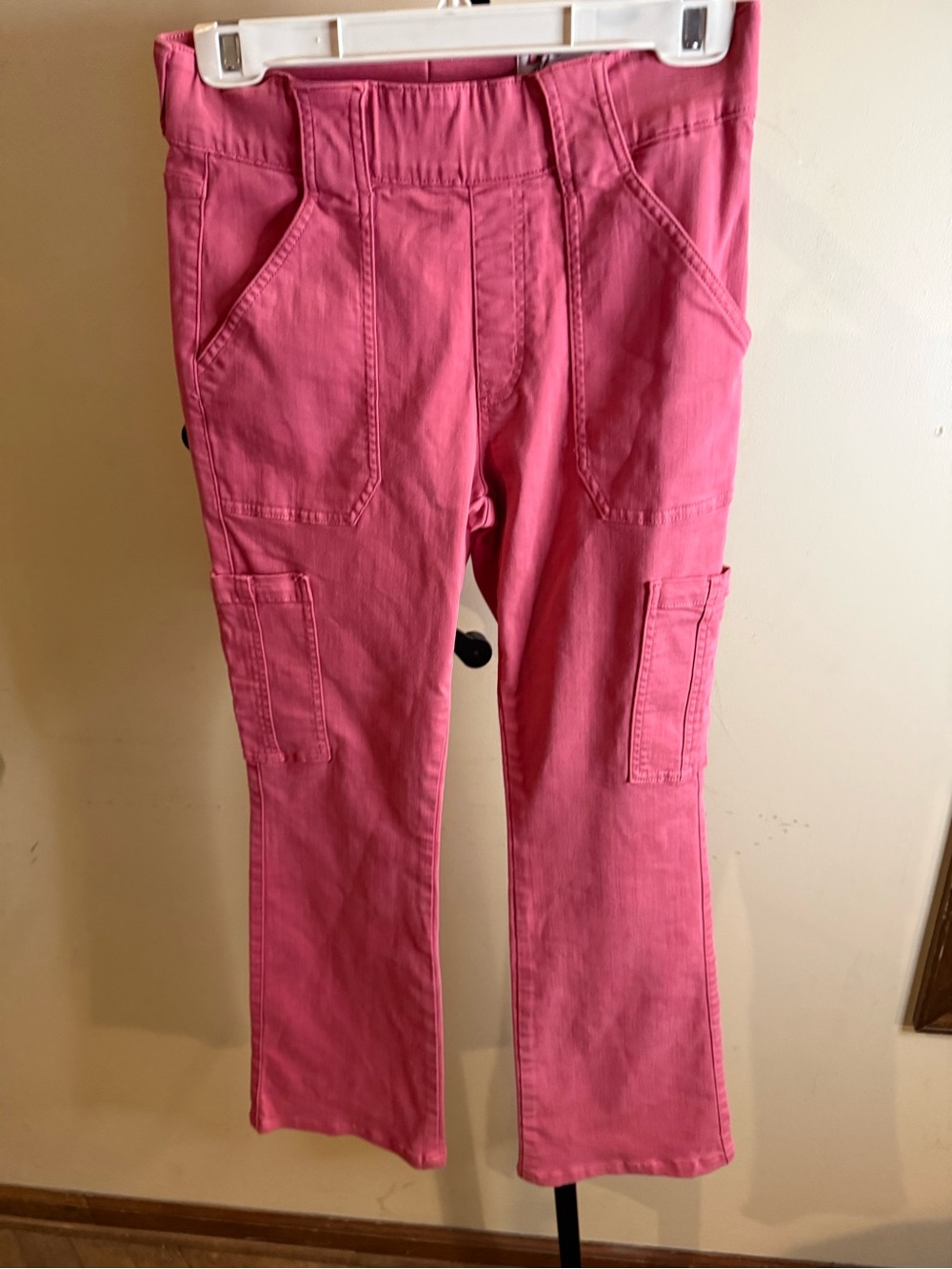 Girls' Pink Cargo Joggers with Utility Pockets